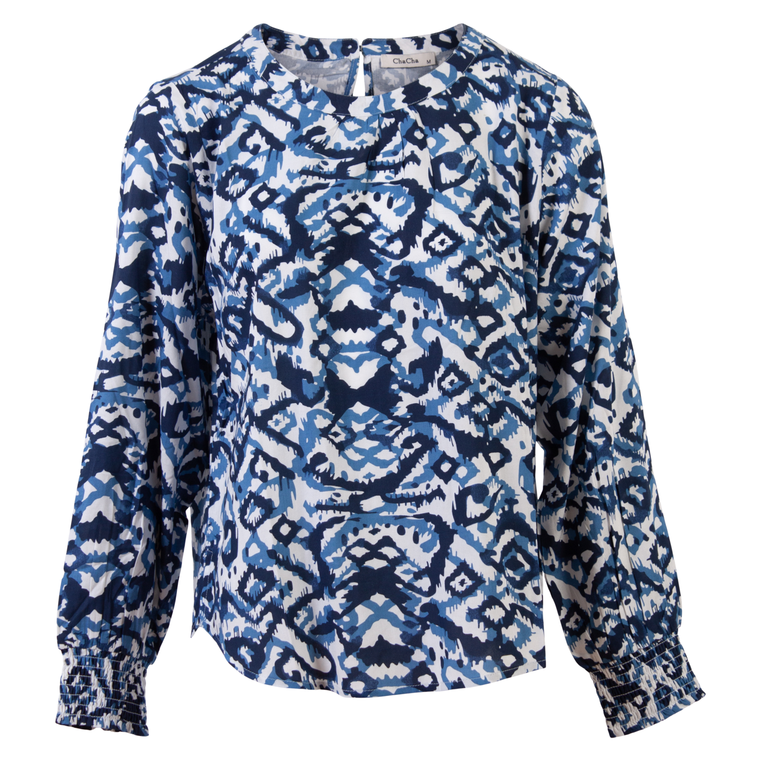 Zbyz Dame Bluse Plus Size Blue 46 48