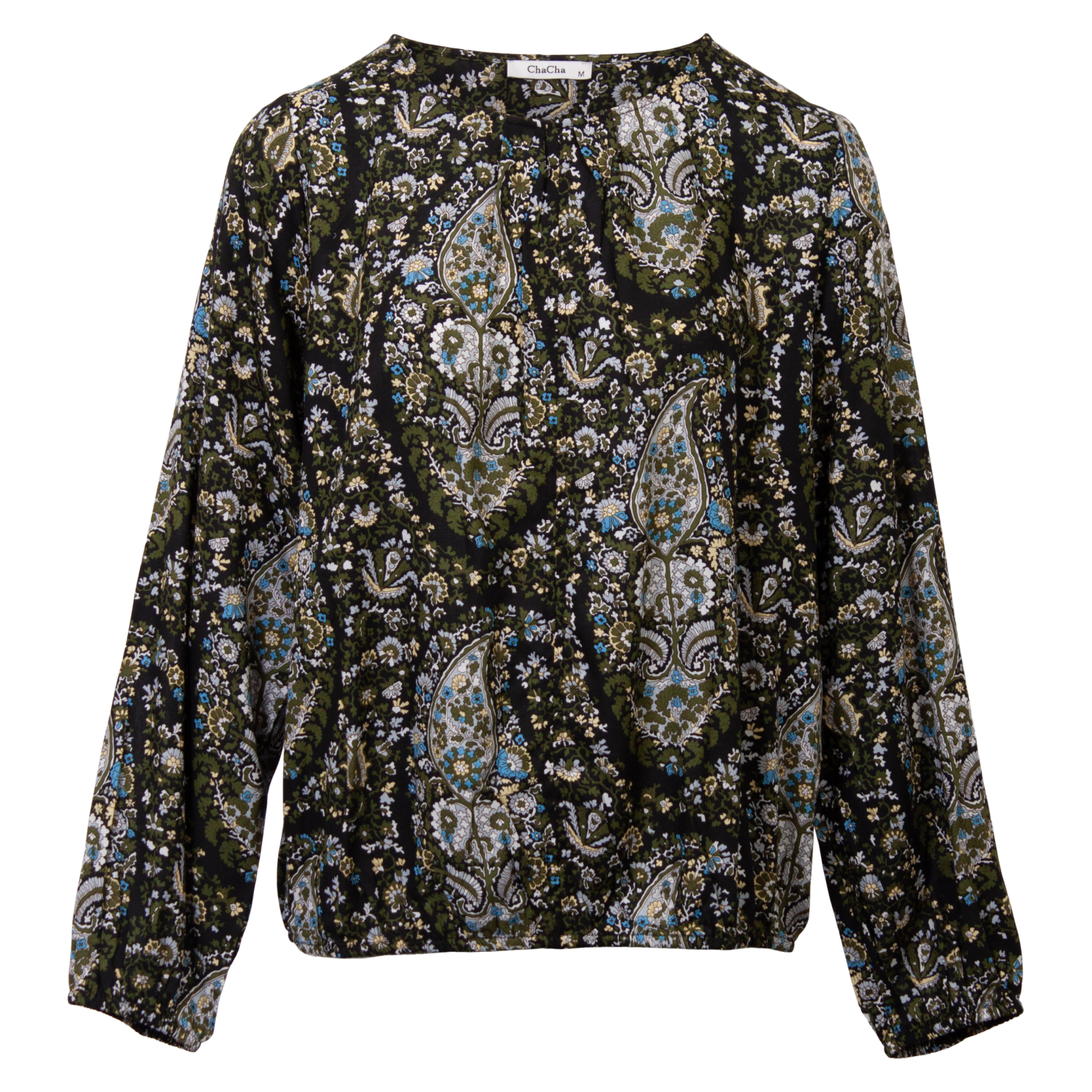 Zbyz Dame Bluse Plus Size Green 50 52