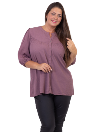 Zbyz Dame Bluse Plus Size Plum 54 56