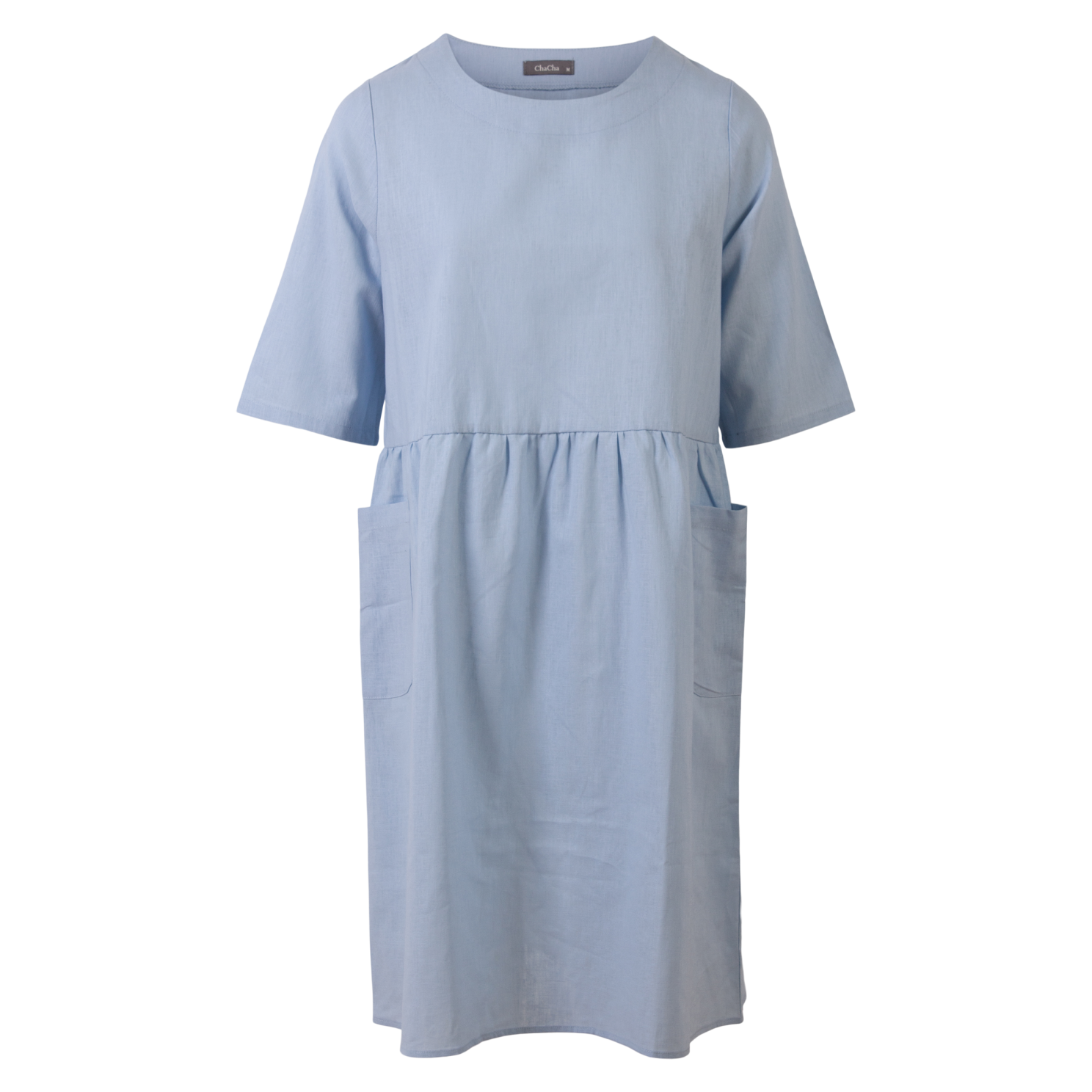 Zbyz Dame Kjole Plus Size Light Blue 54 56