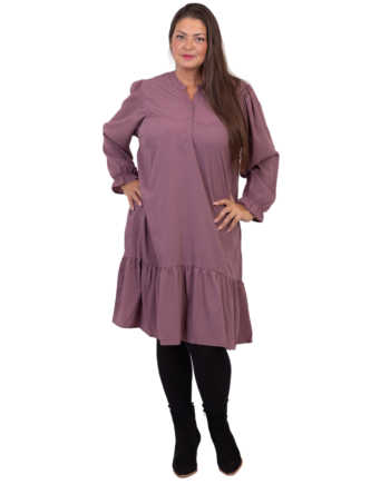 Zbyz Dame Kjole Plus Size Plum 54 56