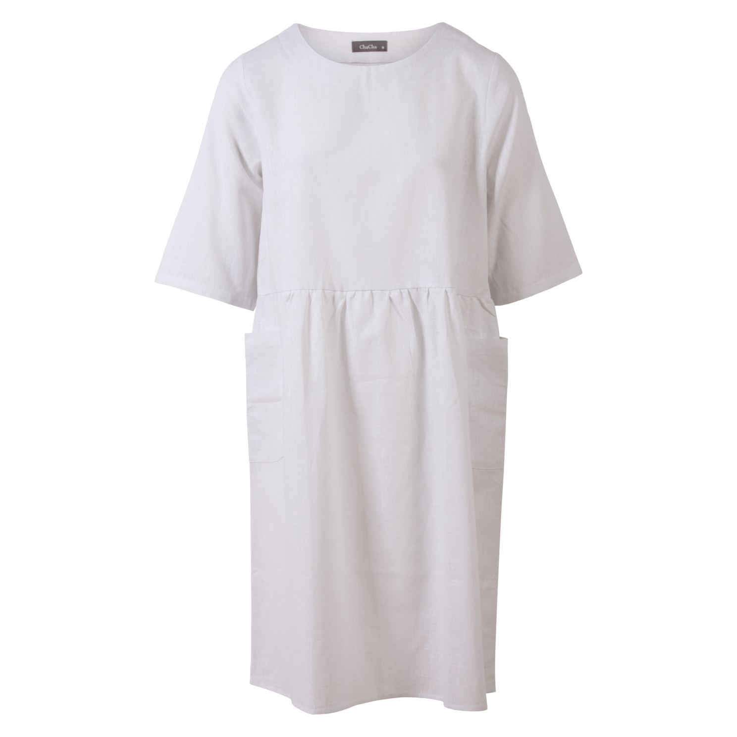 Zbyz Dame Kjole Plus Size White 54 56