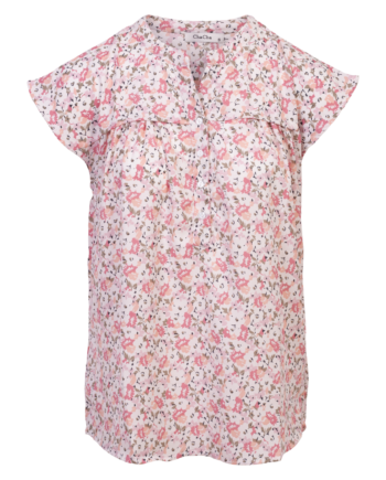 Zbyz Dame Kortærmet Bluse Plus Size Print   54 56