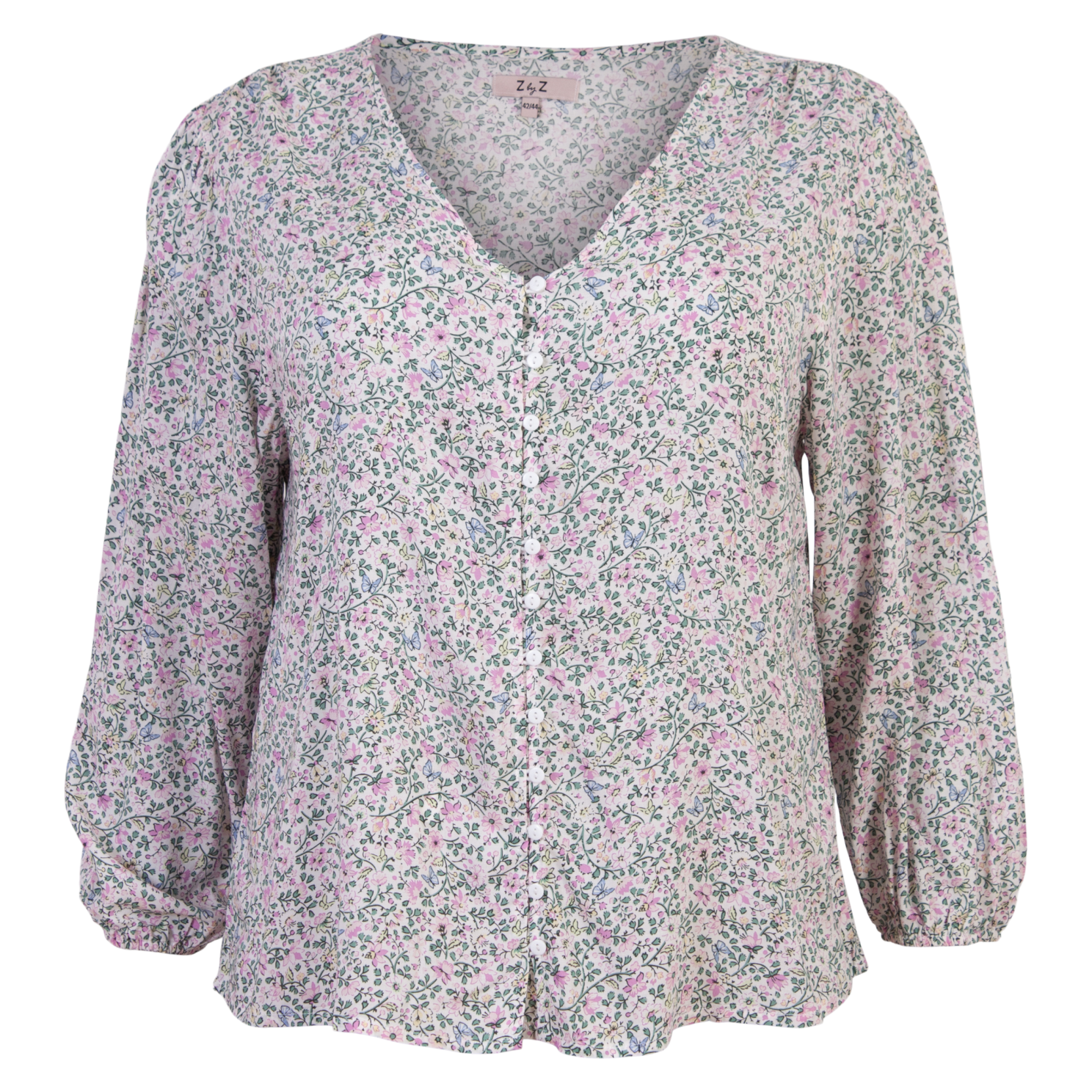 Zbyz Dame Skjorte Plus Size Pink 42 44