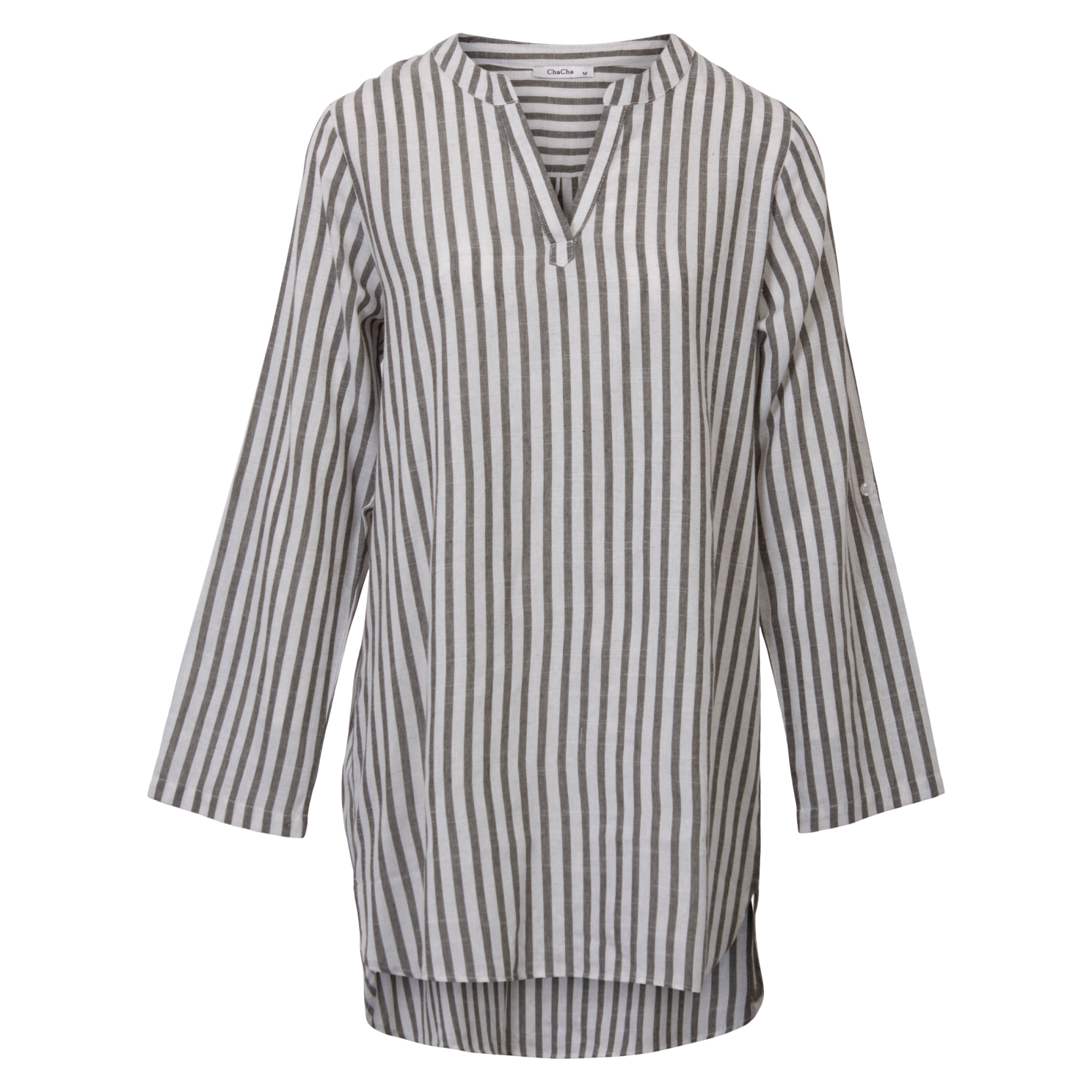Zbyz Dame Tunika   Hørmix Plus Size Khaki 42 44