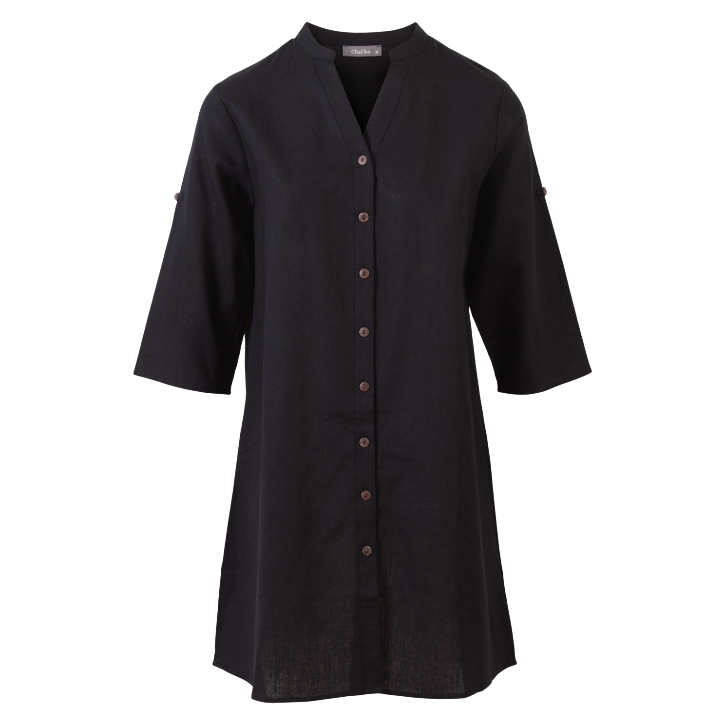Zbyz Dame Tunika Plus Size Black 54 56