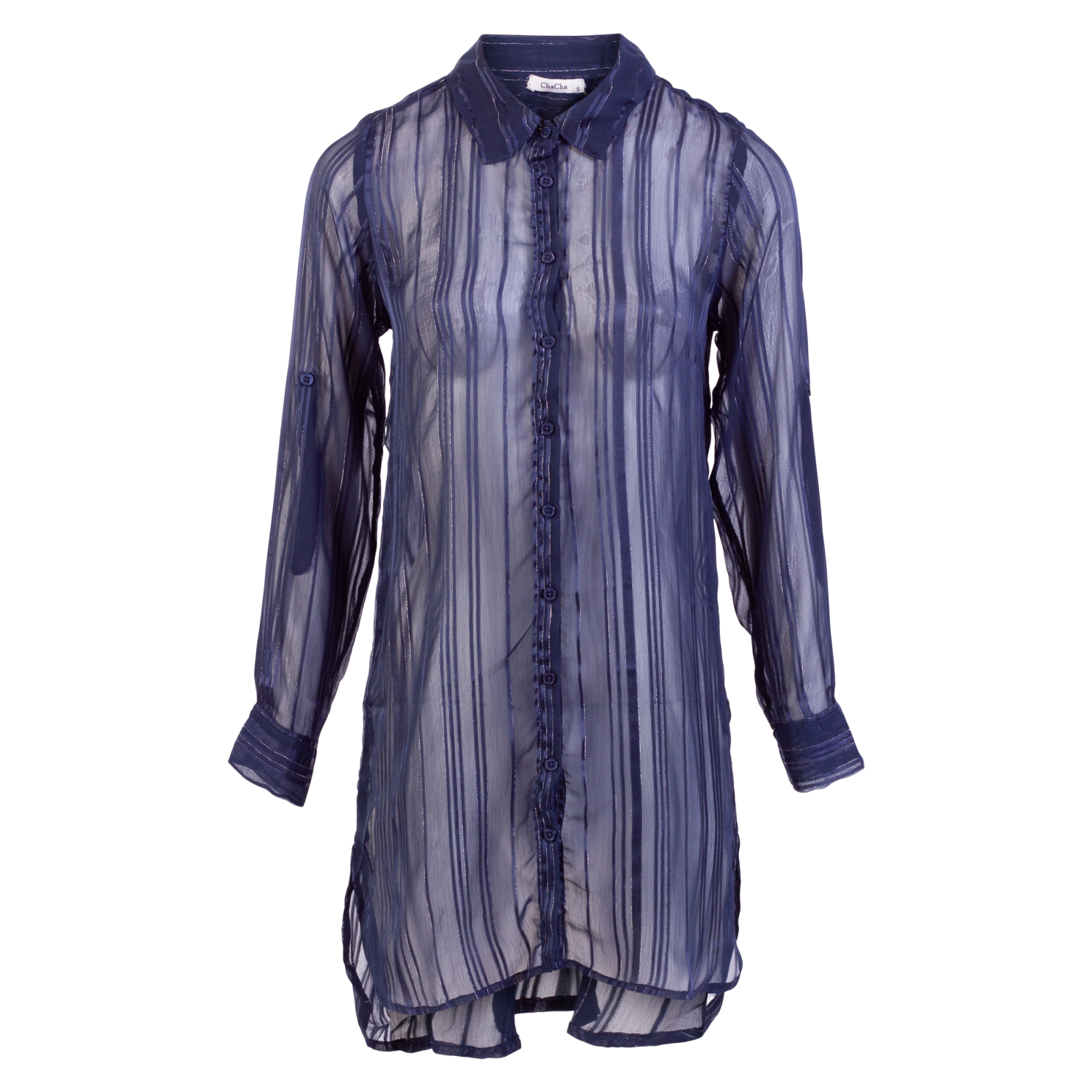 Zbyz Dame Tunika Plus Size  -32 Navy 50 52