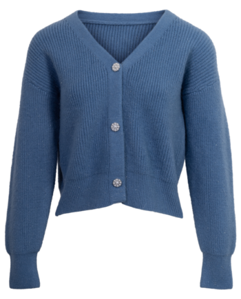 Anyway Dame Cardigan    Glimmer Ultramarine