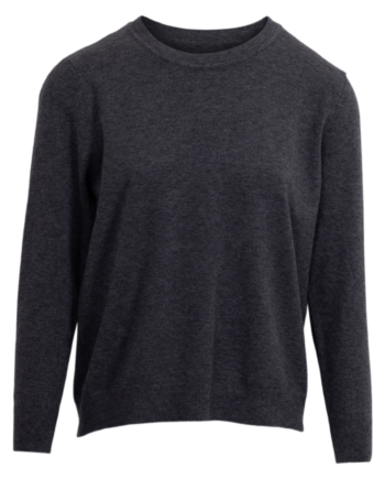 Anyway Dame Striktrøje Dark Grey
