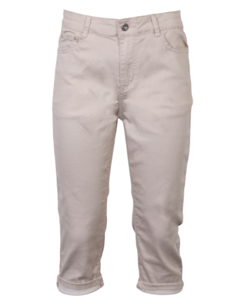 Bs Jeans Dame Capri Beige 36