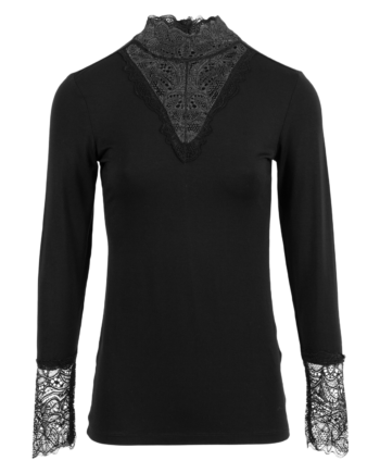 Chacha Dame Bluse Black