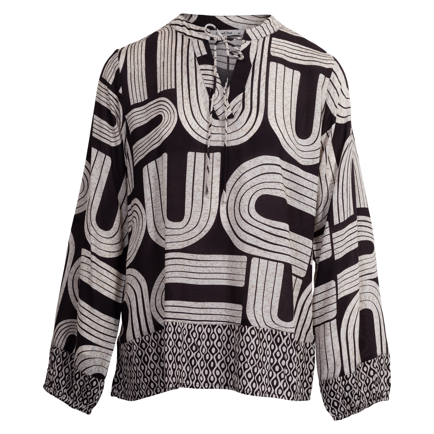 Chacha Dame Bluse Brown