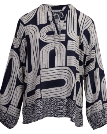 Chacha Dame Bluse Navy