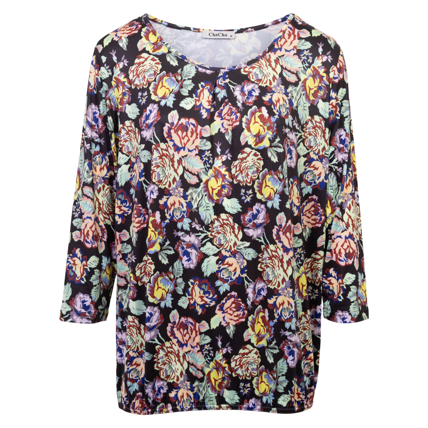 Chacha Dame Bluse Print 56 Flowers