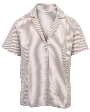 Chacha Dame Skjorte Beige Stripe