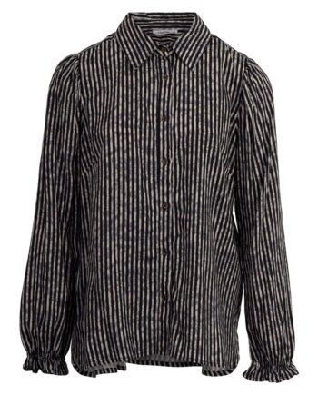 Chacha Dame Skjorte Black Strip