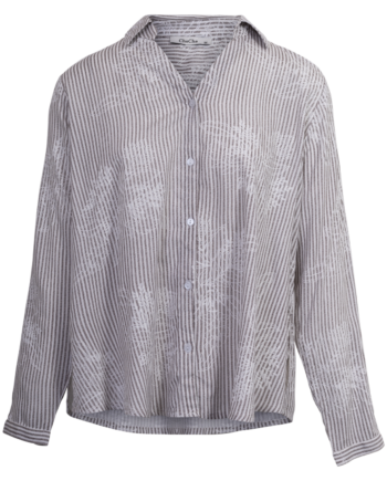 Chacha Dame Skjorte Brown Stripe