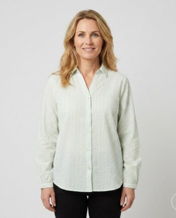 Chacha Dame Skjorte Green Stripe