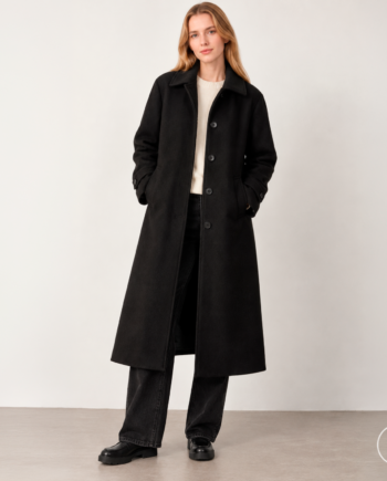 Dame Frakke   Uldmix Black