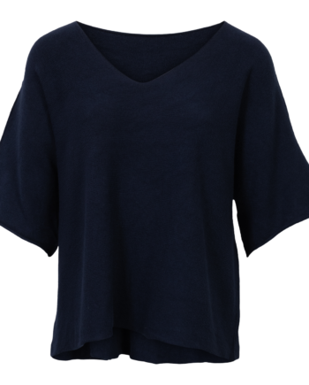 Dame Striktrøje Navy One Size