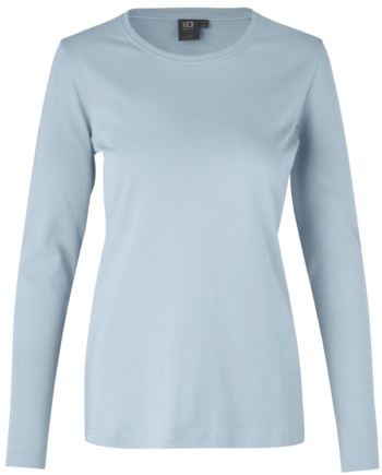 Id Interlock Dame Langærmet  -shirt Lys Blå