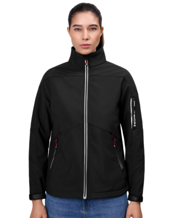 Id Kontrast Dame Softshell Black