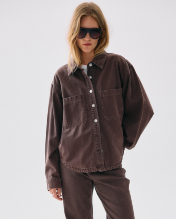Noisy May Alva Dame Skjorte Chocolate Brown Xs