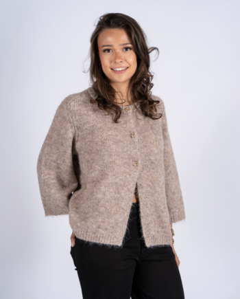 Sasia Ann Dame Cardigan Light Grey Melange