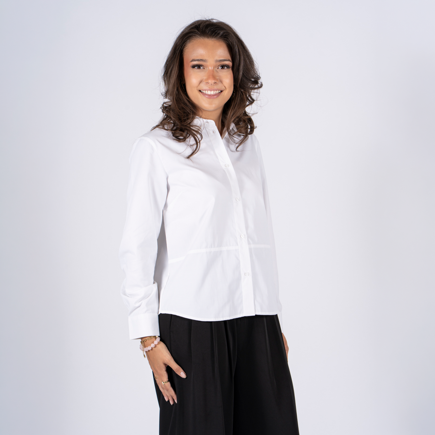 Sasia Connie Sigrid Dame Skjorte Cloud Dancer White
