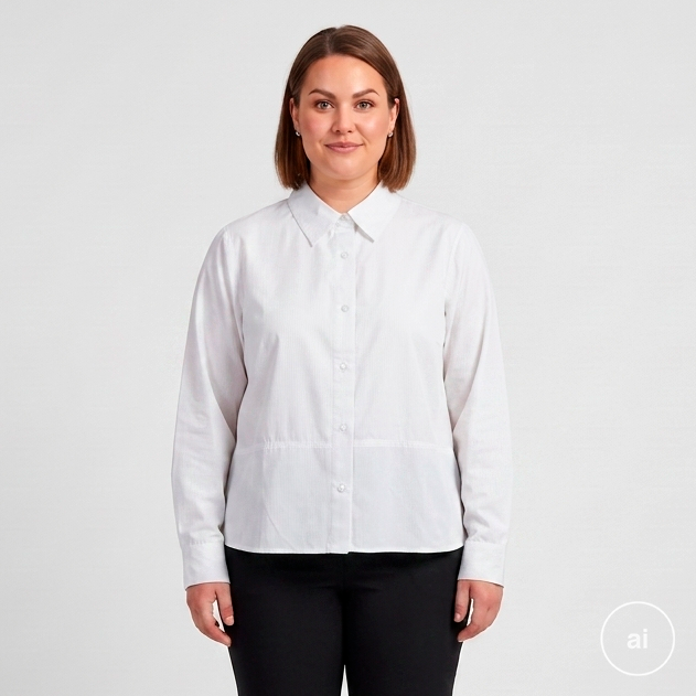 Sasia Connie Sigrid Dame Skjorte Cloud Dancer White 50 52