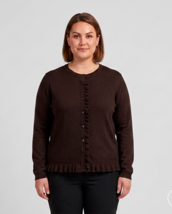Sasia Vicky Dame Cardigan Chocolate Torte Brown 54 56