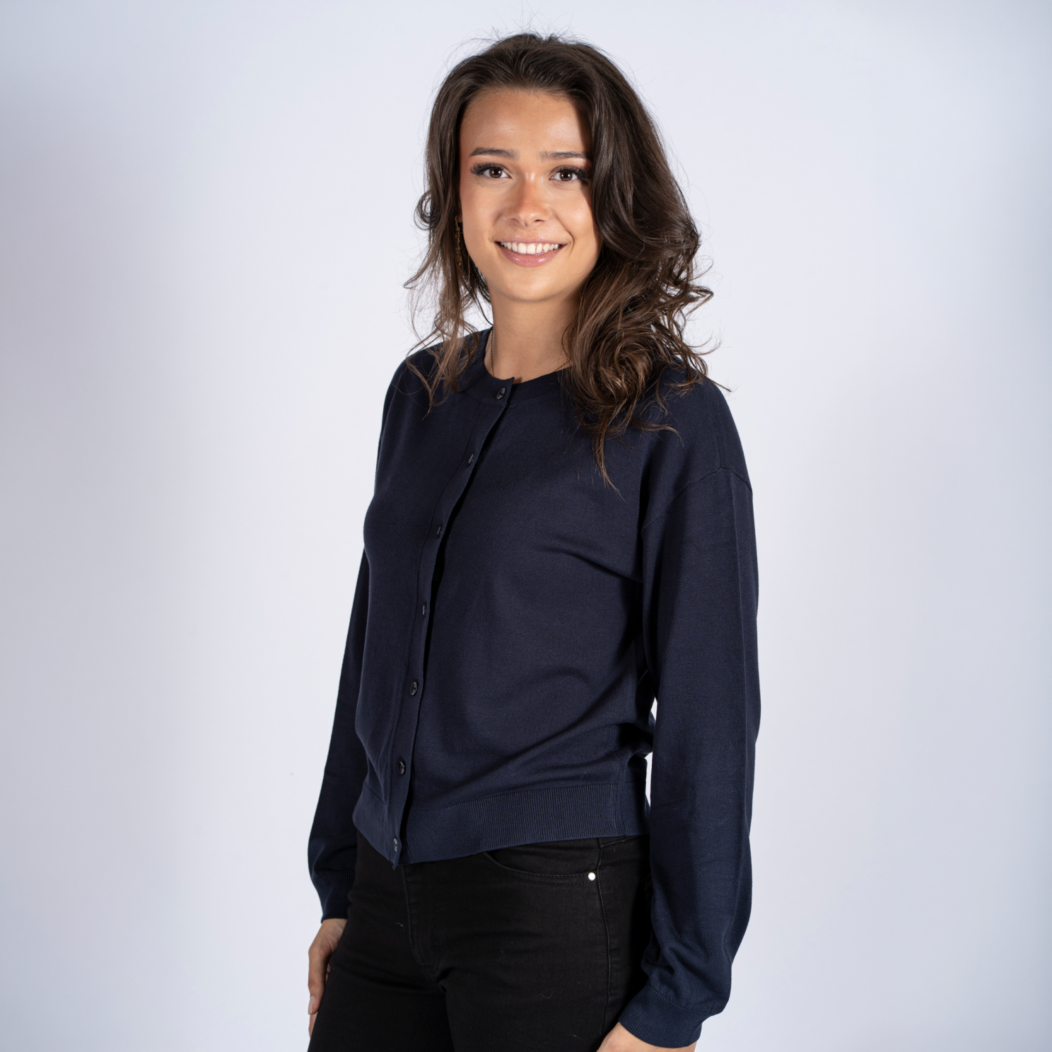 Sasia Vicky Dame Cardigan Total Eclipse Navy