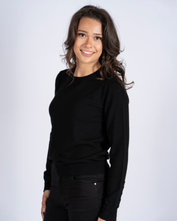 Sasia Vicky Dame Striktrøje Black Beauty