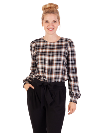 Sirup Dame Bluse Black Combo