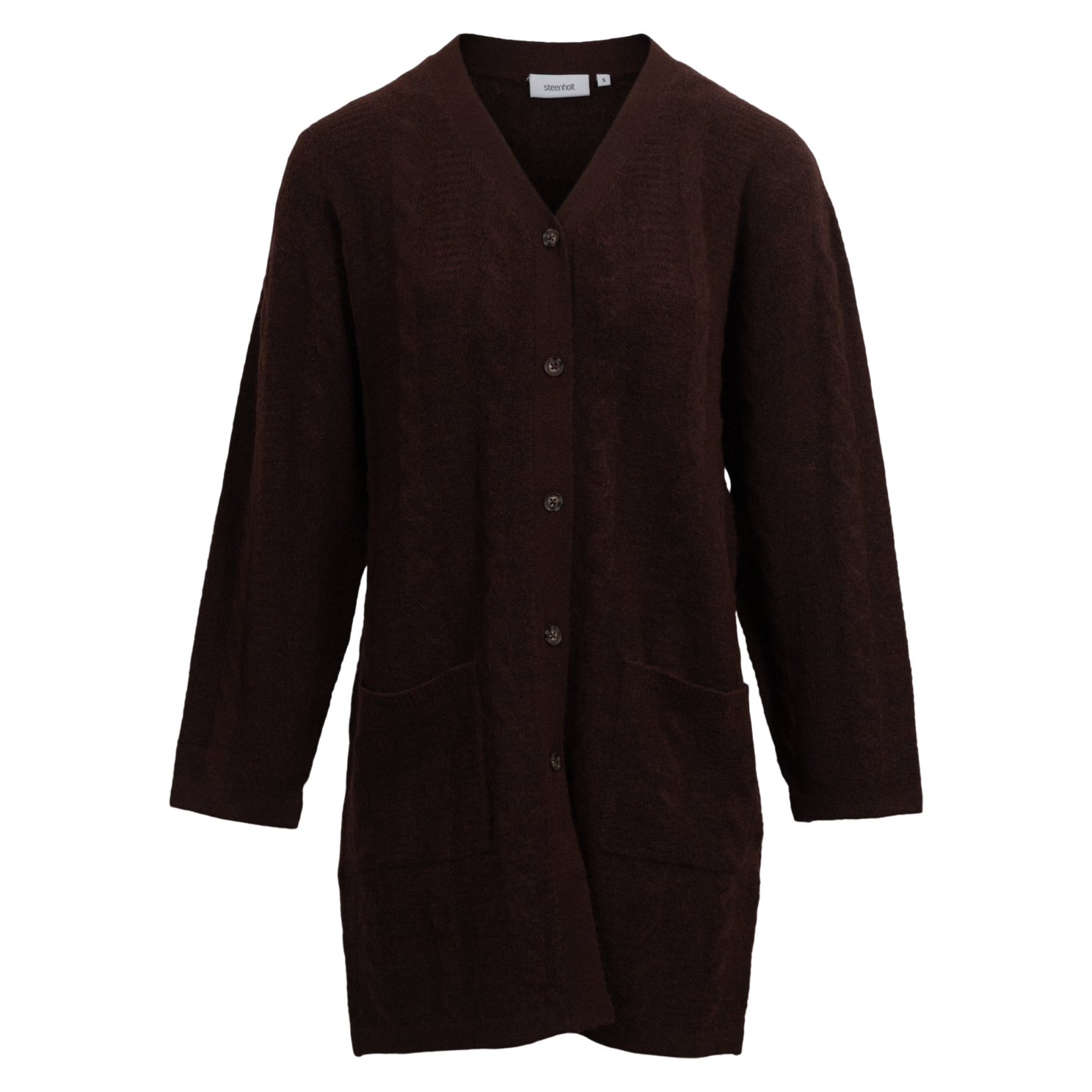Steenholt Dame Cardigan Rum Raisin 44