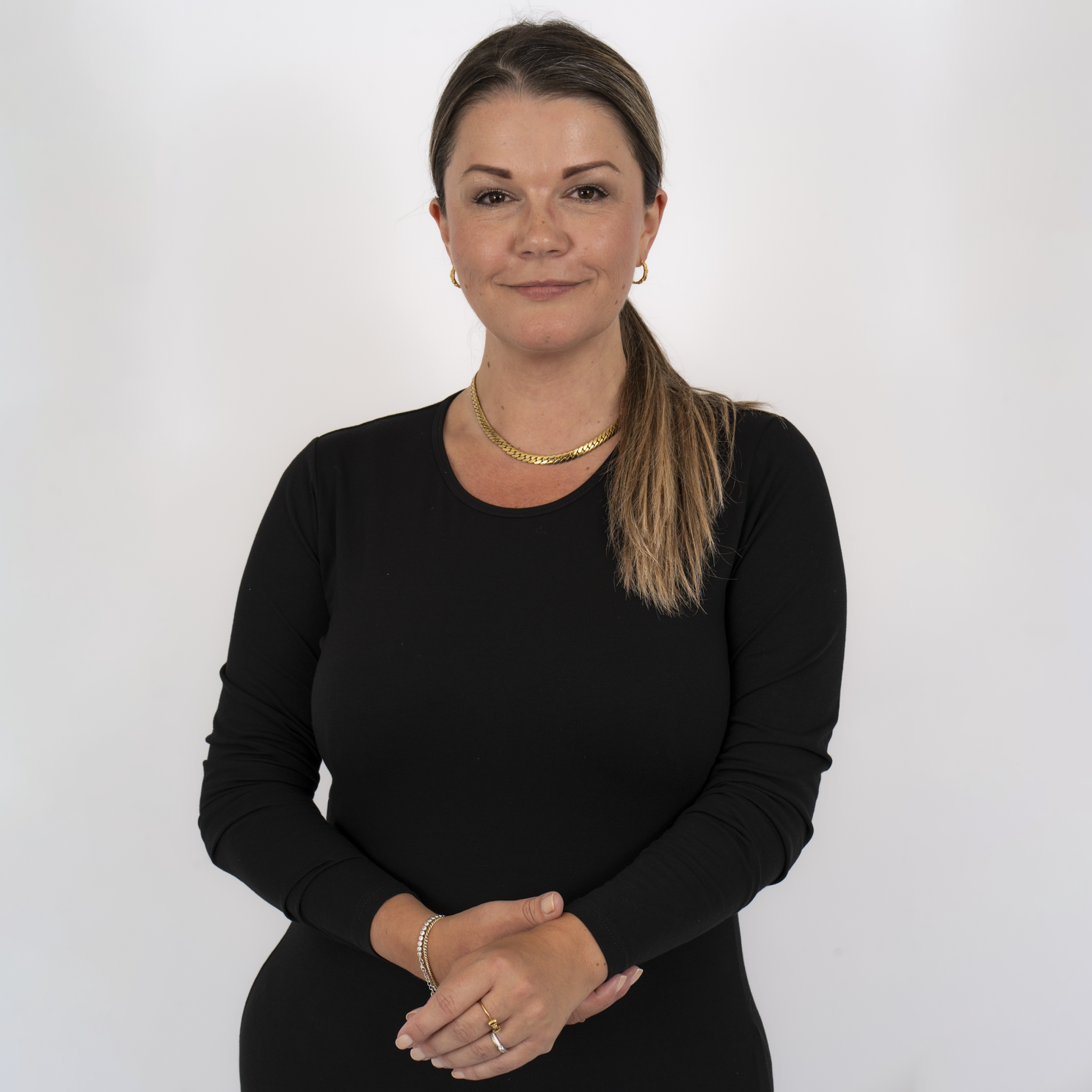 Steenholt Harmony Dame Langærmet  -shirt Plus Size Black 56