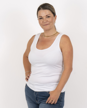 Steenholt Harmony Dame Tanktop Plus Size White 44