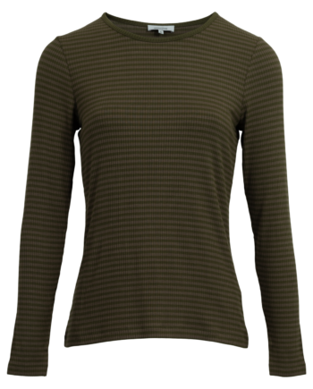 Steenholt Rosita Dame Langærmet  -shirt Dark Olive 44