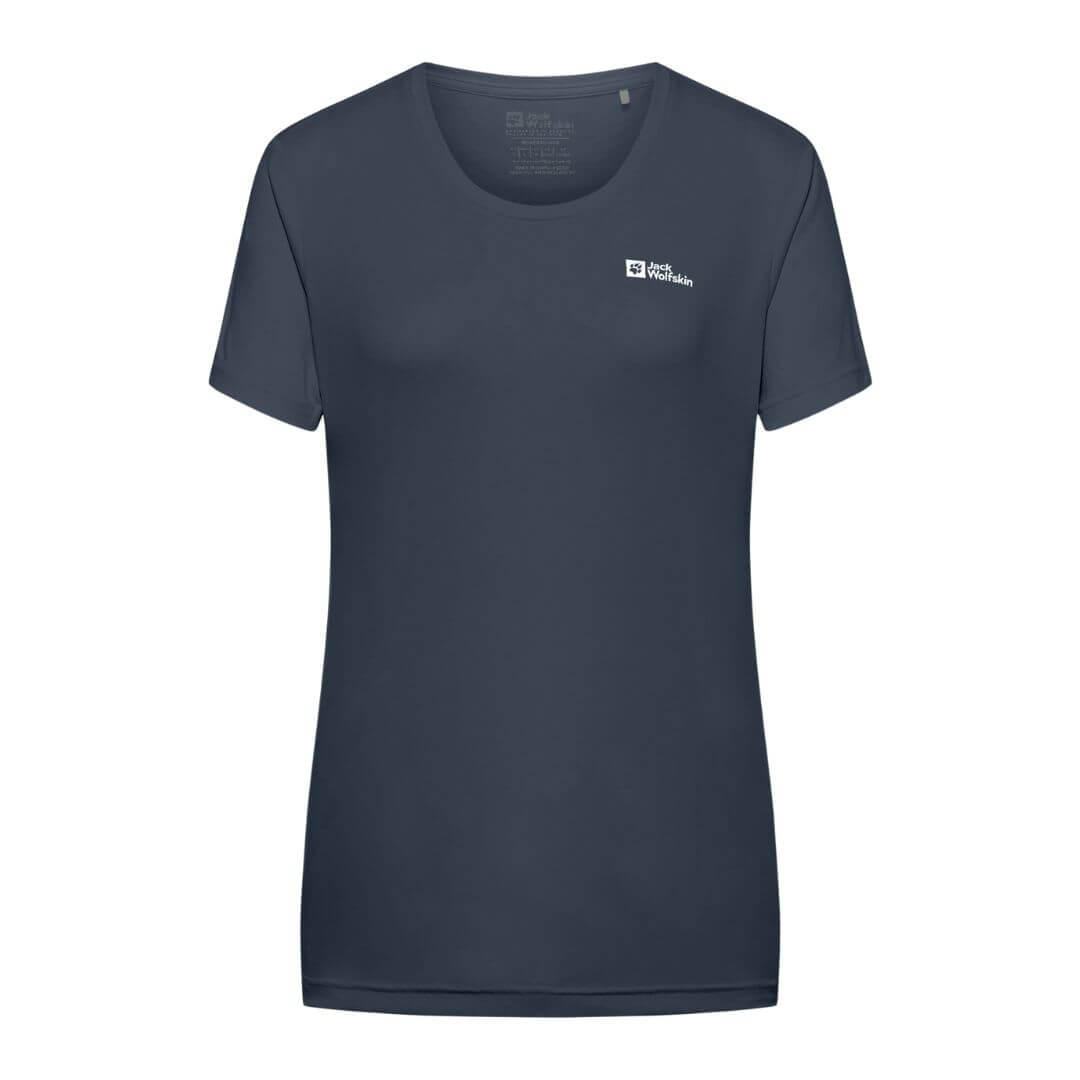 -shirt Til Dame Jack Wolfskin Tech Blå