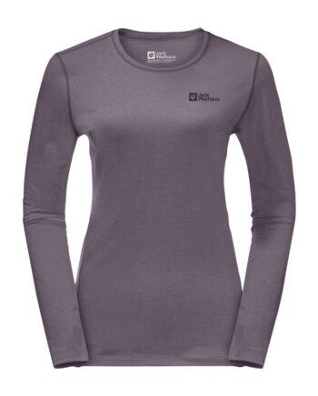 Trøje Til Dame Jack Wolfskin Sky Thermal Ls     Lilla