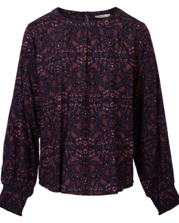 Zbyz Dame Bluse Plus Size Navy Red 54 56